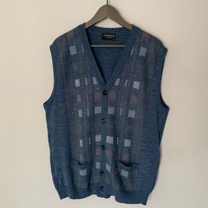 Vintage Gionfriddo sweater vest with small front pockets